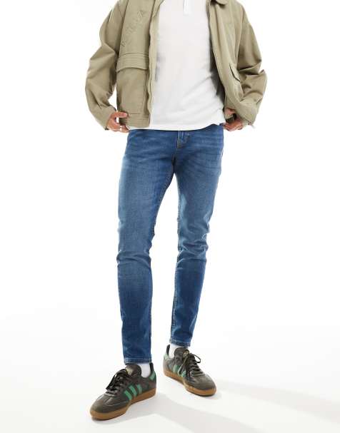 Jack & Jones - Glenn - Smalle tapered jeans i mellemblå vask - view 1