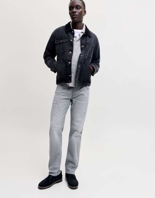 Jack & Jones – Grå, avsmalnande jeans, 6 av 7