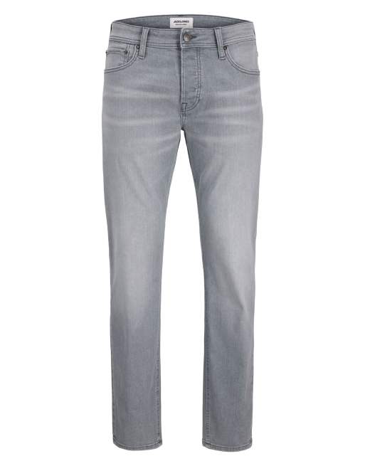 Jack & Jones – Grå, avsmalnande jeans, 7 av 7