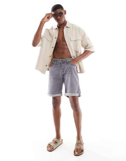 Jack & Jones - Grå denimshorts, 3 af 5