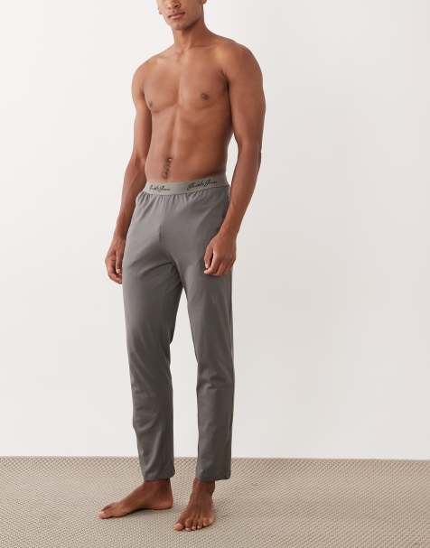 Jack & Jones – Grå lounge-byxor med text - view 1