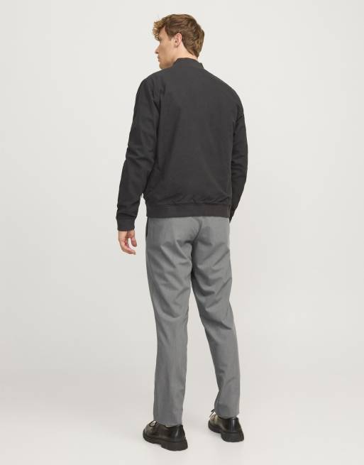 Jack & Jones – Grå, melerade chinos, 2 av 5