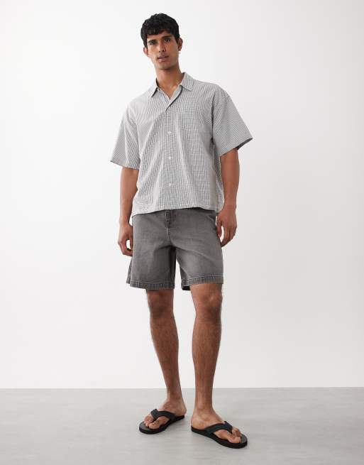 Jack & Jones – Grå, smårutig skjorta, 2 av 5