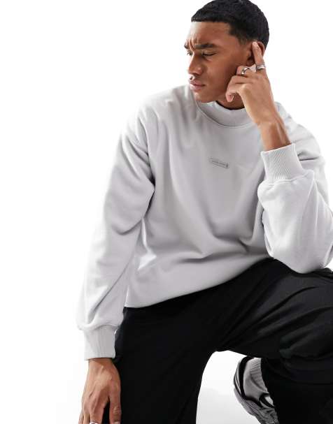 Jack & Jones – Grå tröja av fleece i oversize med hög krage - view 1