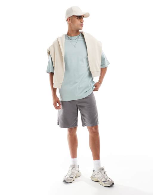 Jack & Jones – Gråblå t-shirt i extra oversize, 4 av 4