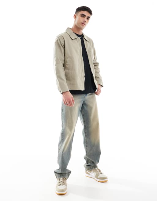 Jack & Jones – Gräddvit Harrington-jacka i oversize, 2 av 4
