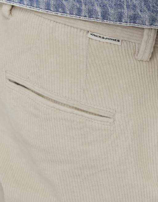 Jack & Jones – Grafitowoszare sztruksowe spodnie chinosy, 4 z 7