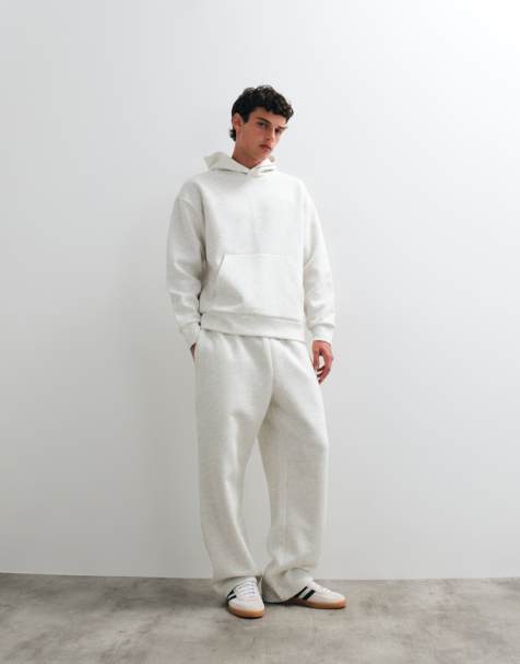 Jack & Jones – Gråmelerat set i kraftig jersey - view 1