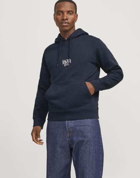 Jack & Jones – Granatowa bluza z kapturem - view 1