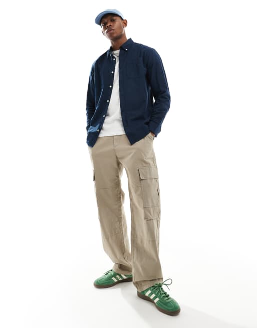 Jack & Jones – Granatowa koszula oxford, 3 z 4