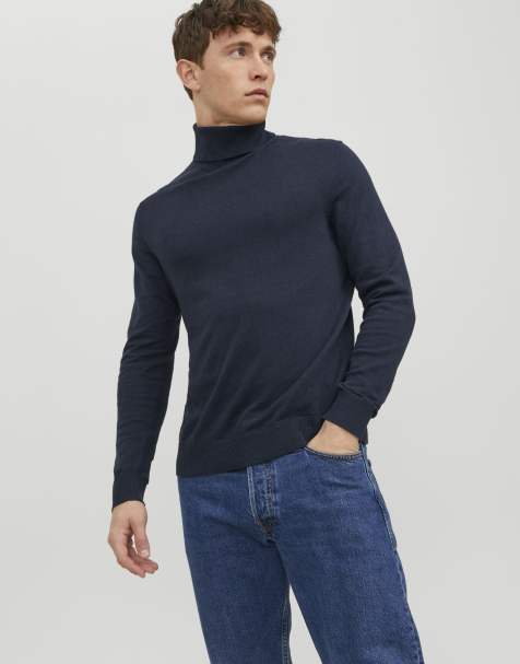 Jack & Jones – Granatowa marynarka z golfem - view 1