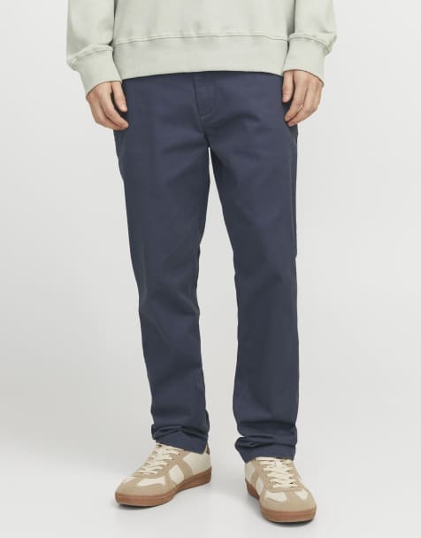 Jack & Jones – Granatowe spodnie chinosy - view 1