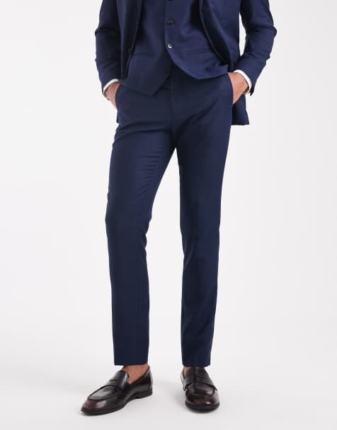 Jack & Jones super slim trousers in dark navy 