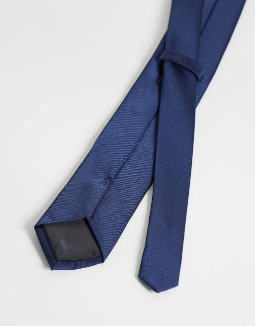 Jack & Jones – Granatowy, wąski krawat, 2 z 3