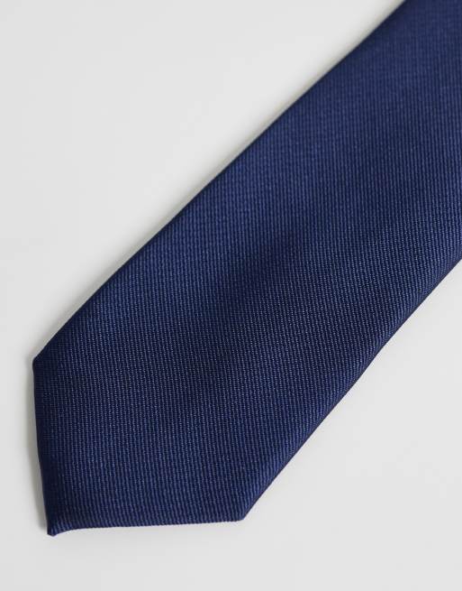 Jack & Jones – Granatowy, wąski krawat, 3 z 3