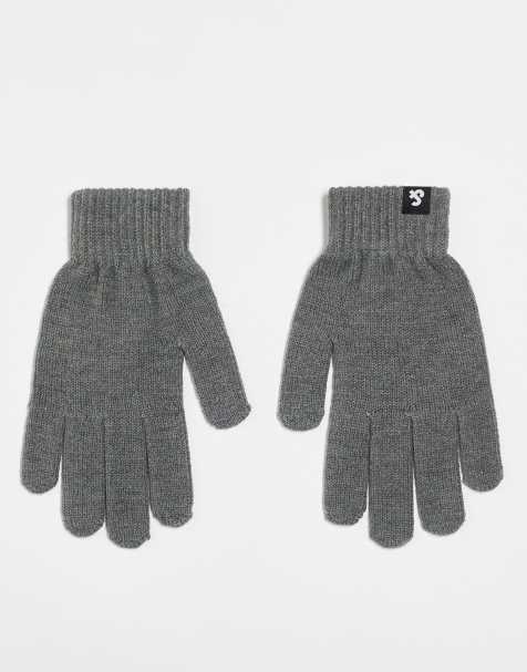 Jack & Jones – Graue Strickhandschuhe - view 1