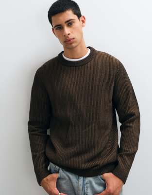 Jack & Jones Herren Braun Rundhalspullover "Jjedover Knit Crew Neck Sn", Gr. Xl, (Cocoa Detail:twist With Mulch), Strick, Obermaterial: 42% Baumwo... - Bild 6