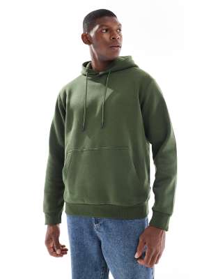 Jack & Jones – Grön huvtröja i oversize - view 1