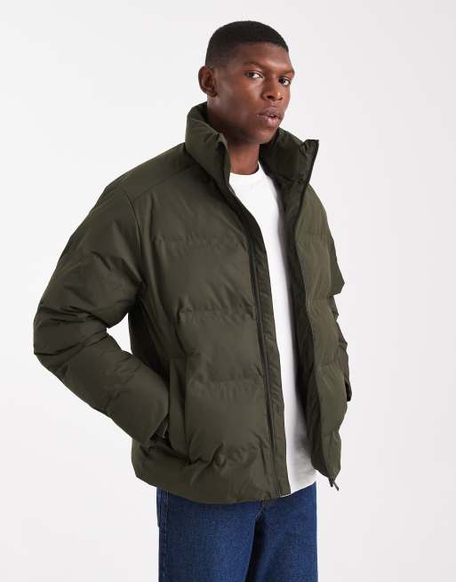Jack & Jones – Grön, kraftig pufferjacka       