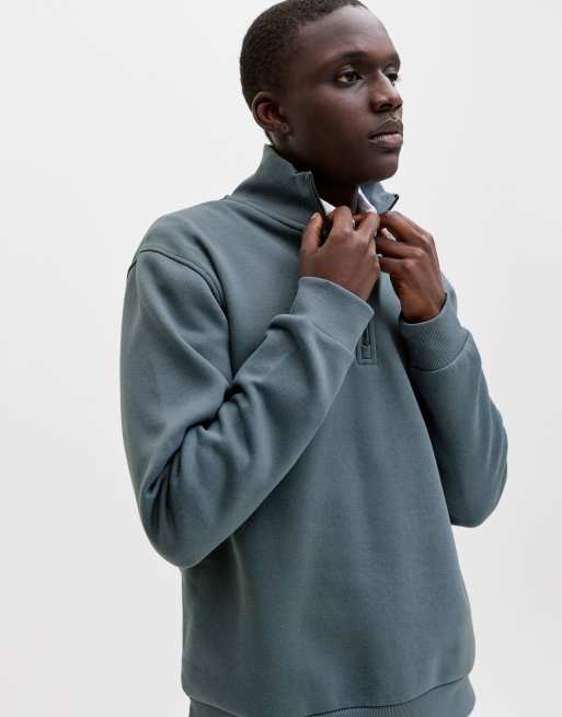 Jack & Jones Half-Zip in Blue Mirage, 6 von 7