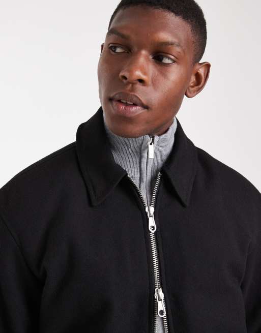 Jack & Jones Harrington bomber jacket in black, 5 of 5