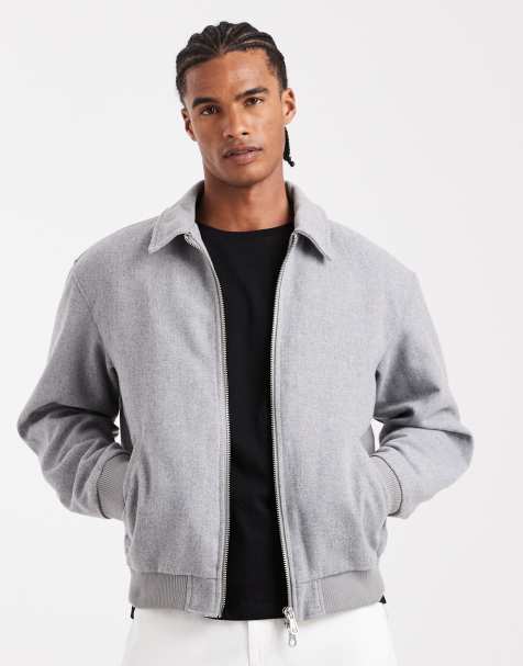 Jack & Jones – Harrington-Bomberjacke in Grau - view 1