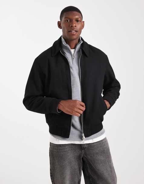 Jack & Jones – Harrington-Bomberjacke in Schwarz - view 1