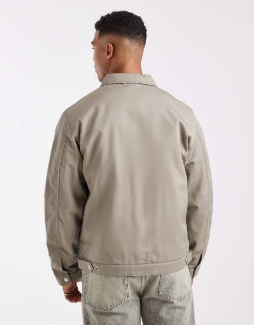Jack & Jones - Harrington jack met dubbele rits in beige, 3 van 5