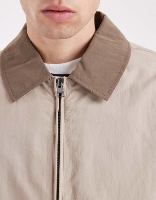 Jack & Jones harrington jacket in beige, 5 of 5