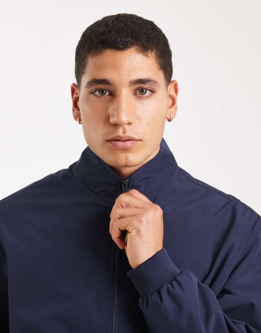 Jack & Jones harrington jacket in navy, 5 of 5