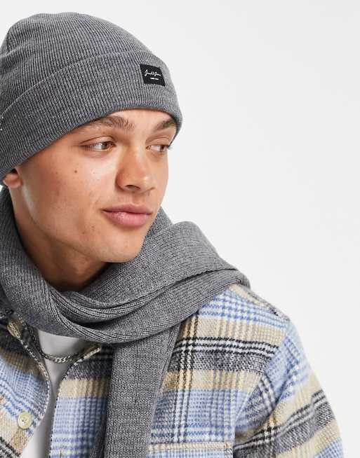 Jack & Jones Hat & Scarf Set in gray-Grey - ASOS Outlet