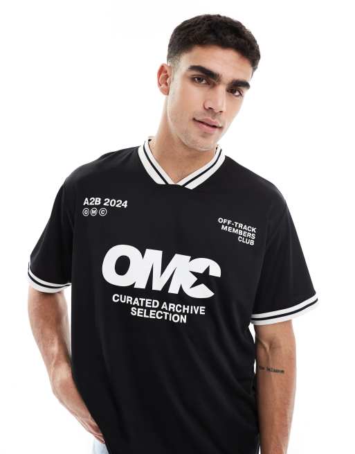 Jack & Jones - Haut façon maillot de football - Noir