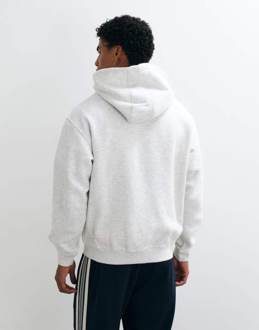 Jack & Jones heavyweight double zip hoodie in light gray, 3 of 5