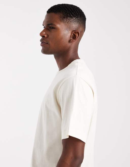 Jack & Jones heavyweight T-shirt with embroidery in white, 4 of 5