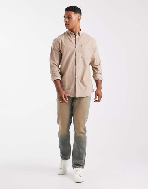 Jack & Jones – Hemd aus Cord in Beige mit Tasche, 2 von 5
