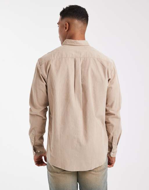 Jack & Jones – Hemd aus Cord in Beige mit Tasche, 3 von 5