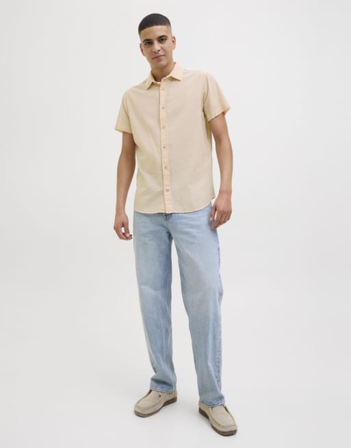 Jack & Jones – Hemd in Peach Parfait