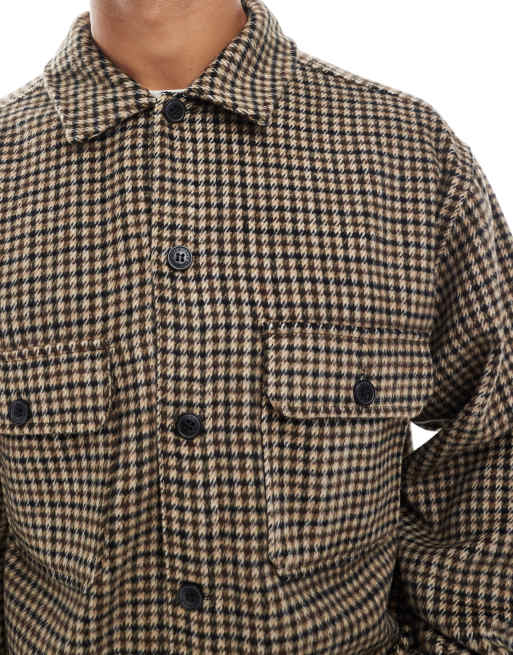 Jack & Jones – Hemdjacke aus kariertem Tweed, 2 von 5