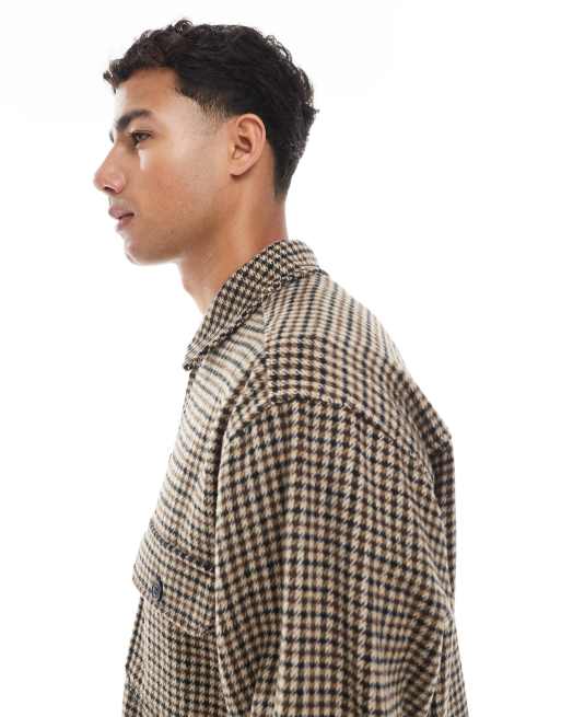 Jack & Jones – Hemdjacke aus kariertem Tweed, 4 von 5