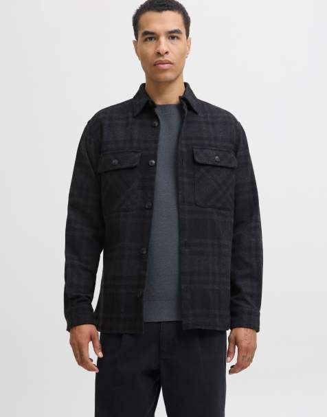 Jack & Jones – Hemdjacke in Black Beauty - view 1