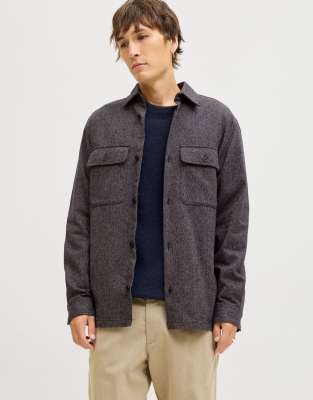 Hemdjacke in Schwarz Schwarz M