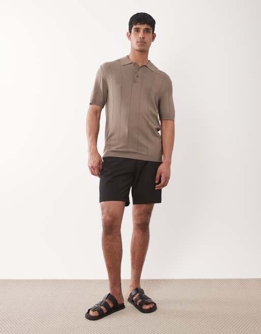 Jack & Jones – Hochwertiges Strick-Polohemd in Beige, 2 von 5