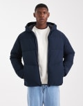 [Jack & Jones] Jack & Jones hooded puffer in navy XXL Sky captain