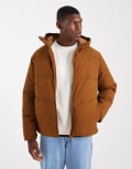 [Jack & Jones] Jack & Jones hooded puffer in tan-Brown XXL Monks robe