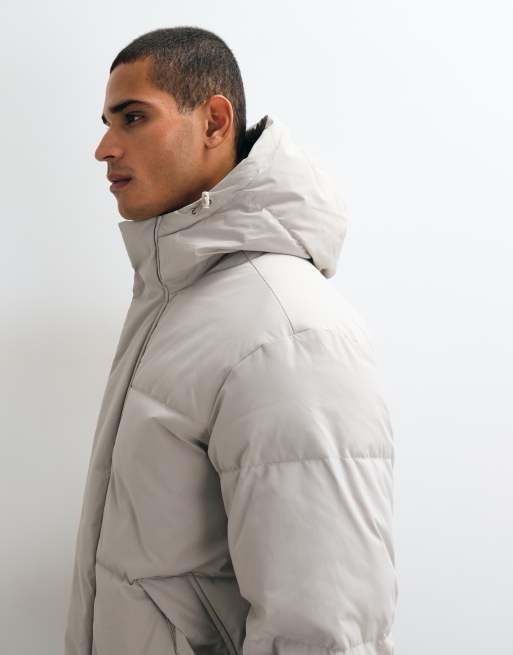 Jack & Jones hooded puffer jacket in white, 3 of 5