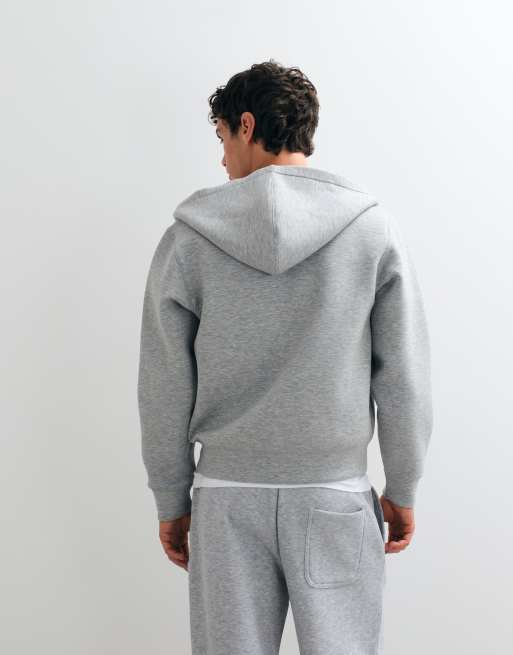 Jack & Jones hoodie i scubastil med dobbelt lynlås i lys grå, 5 af 5