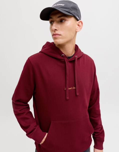 Jack & Jones Hoodie in cabernet - view 1