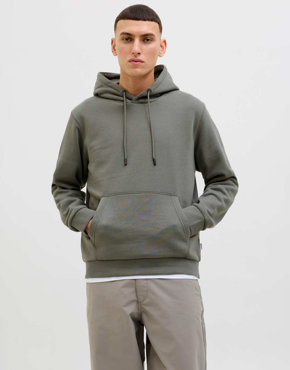 Jack & Jones Hoodie in castor gray