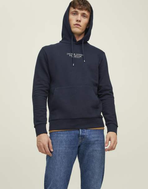 Jack & Jones Hoodie in navy blazer
