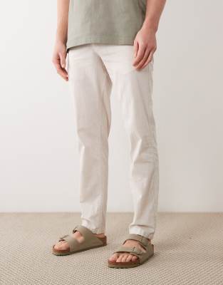 Hose aus Leinenmix in Beige-Neutral Neutral W30 L34